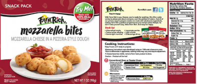 A label from one of the recalled products
