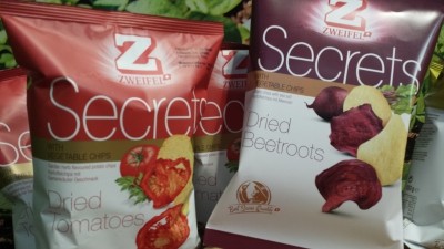 Zweifel has developed a two-step air-drying process for its veggie chips that locks in color, flavor and taste