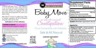 Baby Move Prune Concentrate recalled over Salmonella fears