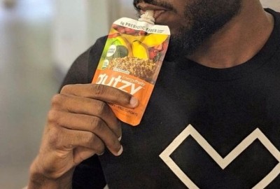 The latest innovation from gutzy is a fruit and steel cut oats pouch, which is merchandized next to refrigerated oats brand Mush in a new refrigerated overnight breakfast category in Kings and Balducci's stores in New York and New Jersey 