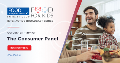 Tune into the Consumer Parents Panel during the FOOD FOR KIDS 2020 virtual summit 