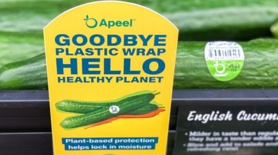 Applying Apeel invisible edible skin means firms can ditch the plastic shrink-wrap on English cucumbers... Image credit: Apeel