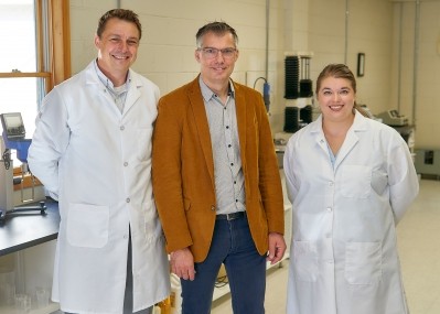 Left to right: Cofounders Matthew Sillick, Chris Gregson and culinary lab technologist Kelly Marks.  Photo Credit: Paragon Pure
