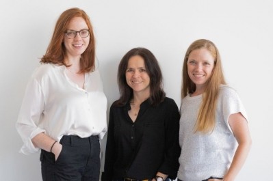 The FoodNavigator-USA editorial team: Mary Ellen Shoup (left), Elaine Watson (enter) and Liz Crawford (right)