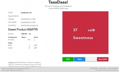 Mamay creates a lexicon for taste, releases Sweetness Desktop for digital food, bev development