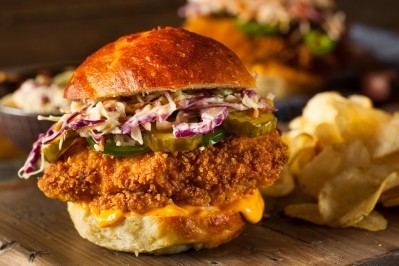 The leader in comfort food order was the spicy chicken sandwich with a 318% increase in order popularity this year, according to GrubHub. ©GettyImages / bhofack2
