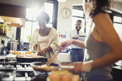 Peapod's annual survey of more than 1,000 adults shows that many are resolving to cook more meals at home next year. ©GettyImages / Royalty-free