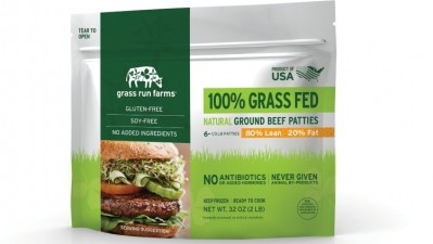 The patties are made entirely of grass-fed beef