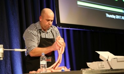 Corey Winder made 69 sausages in one minute - a potential world record