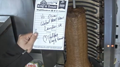 King of Donair has a live feed of its kebab meat online