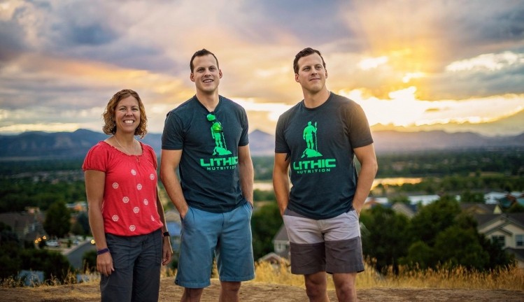 Left to right: Food scientist Erin Price (who came up with the formulas) and Lithic Nutrition co-founders Lars and Dave Baugh