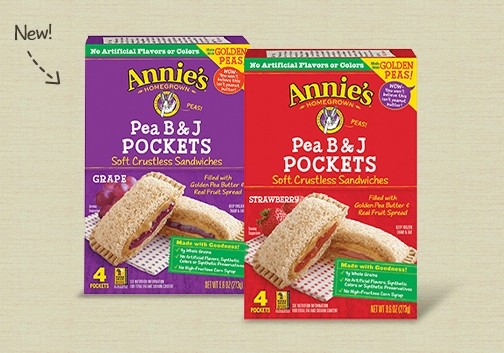 Annie’s Homegrown launches peanut-allergy friendly PB&J sandwiches