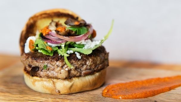 Ground beef + chopped mushrooms = a tasty, nutritious, and less costly burger, says the Mushroom Council