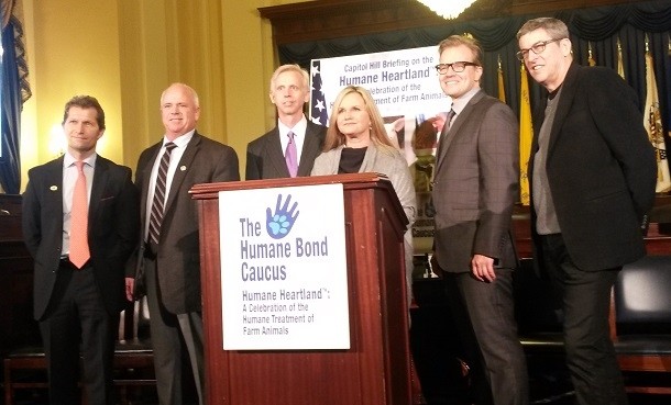 Key animal welfare leaders joined on Capitol Hill to celebrate the humane treatment of farm animals. Source: E. Crawford