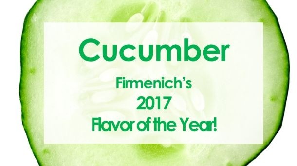 And the flavor of the year is... CUCUMBER