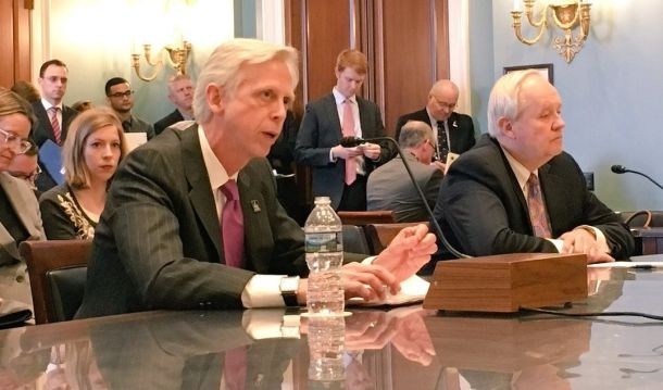 NMPF CEO Jim Mulhern (left) and IDFA CEO Dr Michael Dykes (right) testified at a House Agriculture Committee hearing on the farm bill this week. Picture: NMPF