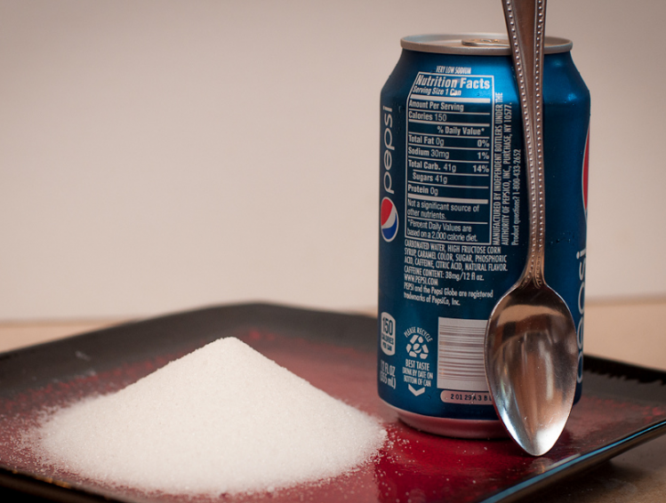 Drinks such as Pepsi with 41g of sugar per 355ml can would be affected by the controversial Californian law (Shardayyy Photography/Flickr)