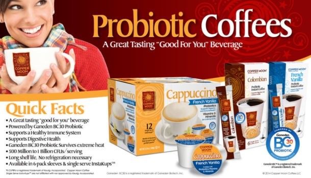 Copper Moon launches first probiotic in a K-Cup with Ganeden BC30  