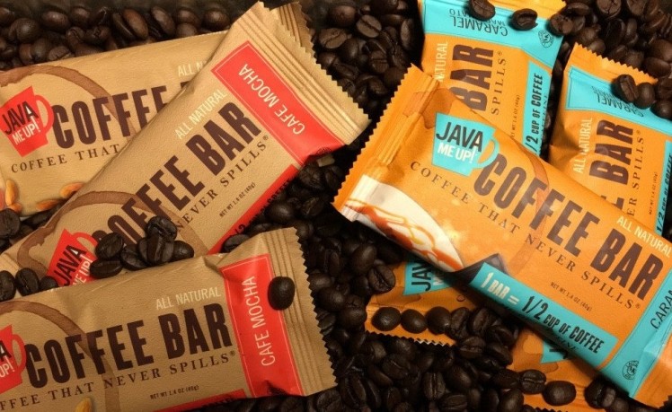 Java Me Up champions shade-grown coffee in snack line