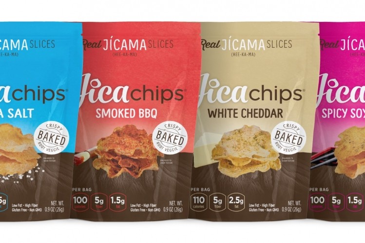 JicaChips come in five flavors: Sea Salt, Smoked BBQ, White Cheddar, Spicy Soy Ginger, and Cinnamon Sugar