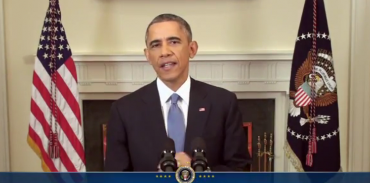 President Obama delivers a statement on his plan to ease the US embargo against Cuba.