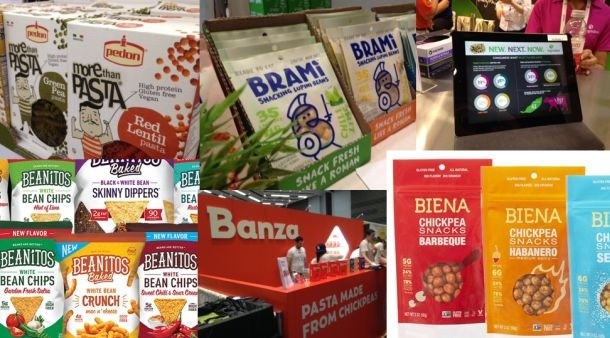  Picture: Some products using pulses at Expo West in 2015