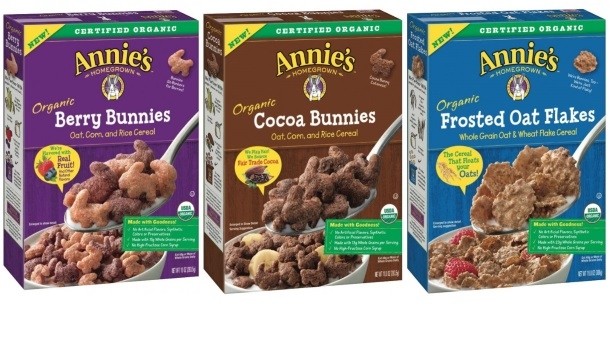 Annie's is rolling out the three cereal variants from April