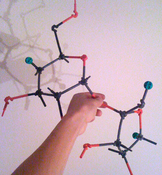 'Visualization' of the structure of sucralose (Picture Copyright: Christopher Chen/Flickr)
