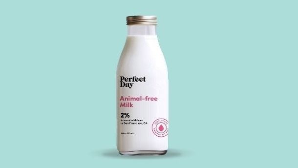 Perfect Day animal-free milk utilizes dairy proteins made via a fermentation process