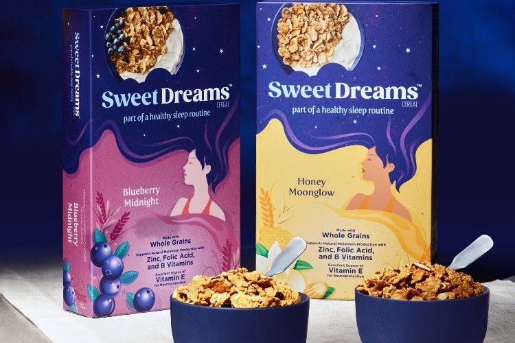 Sweet Dreams contains whole grains, herbal blends and vitamins and minerals to promote a healthy night's sleep. Pic: Post Consumer Brands