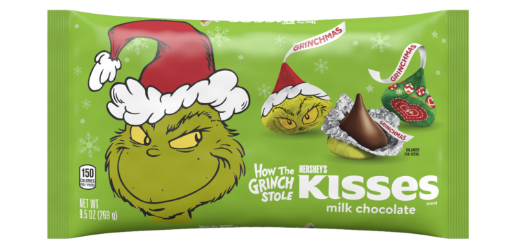 The Grinch is back to 'steal' Christmas with Hershey. Pic Hershey company