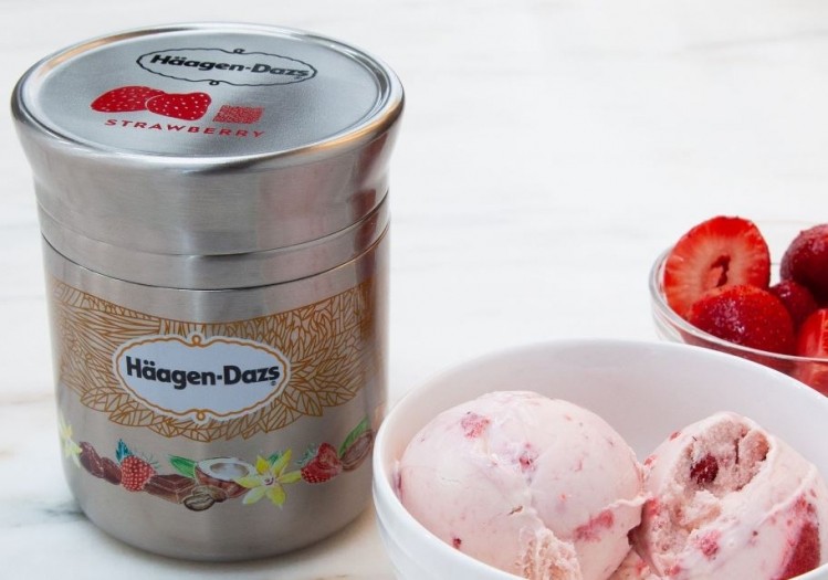 Nestlé's double-walled reusable Häagen-Dazs ice cream. Photo: Nestlé.