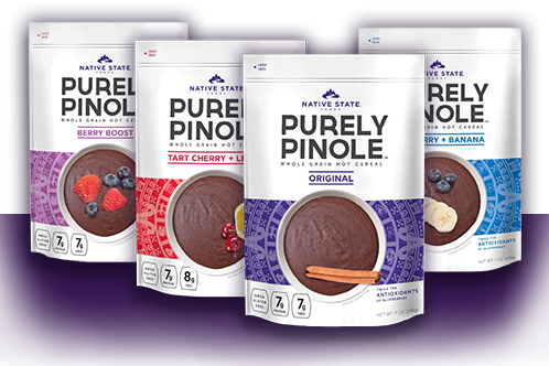 Purely Pinole is introducing purple maize into the hot cereal breakfast category, long dominated by oatmeal.