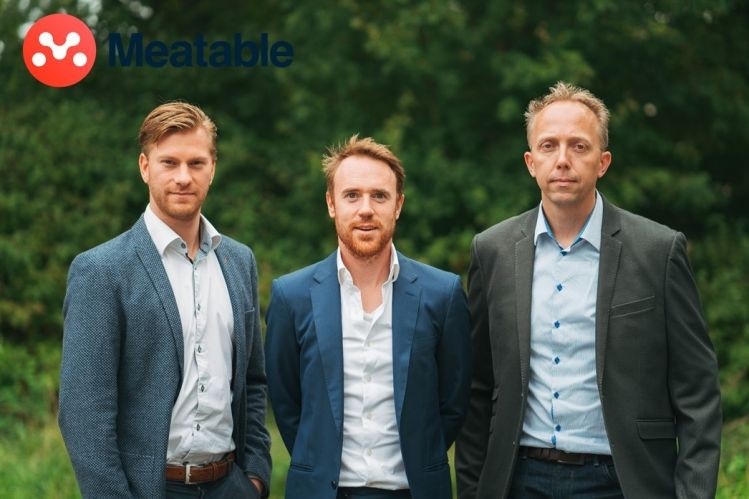 L-R: Daan Luining (CTO), Krijn de Nood (CEO), and Ruud Out, who runs the Meatable lab in Leiden, near Amsterdam