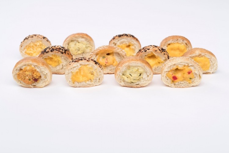 Bantam Bagels recently launched its mini bagel stuffed egg bites (above).