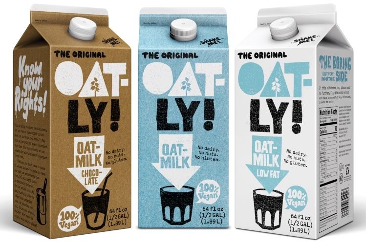 Oatly products are available in coffee shops and retailers including ShopRite, Wegmans, Whole Foods, and Target. Image: Oatly