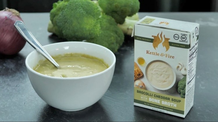 Kettle & Fire has debuted its line of keto soups on crowdfunding site Kickstarter where customers can select between five different purchase tiers.