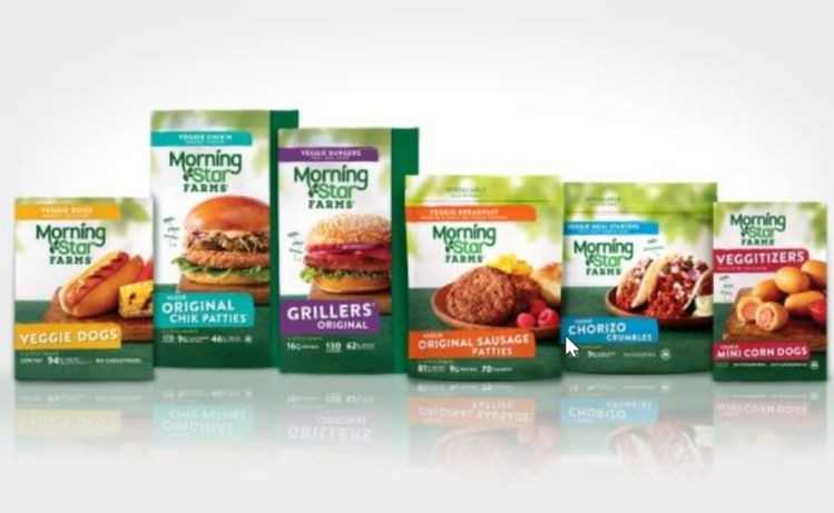 New packaging for MorningStar Farms will hit shelves in December (picture: Kellogg Q3 earnings call slide)
