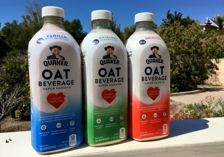 Quaker Oat Beverage  - debuting in January 2019 - contained more fiber, less sugar and fewer calories than rival brands, but did not meet expectations ( Picture: Elaine Watson)
