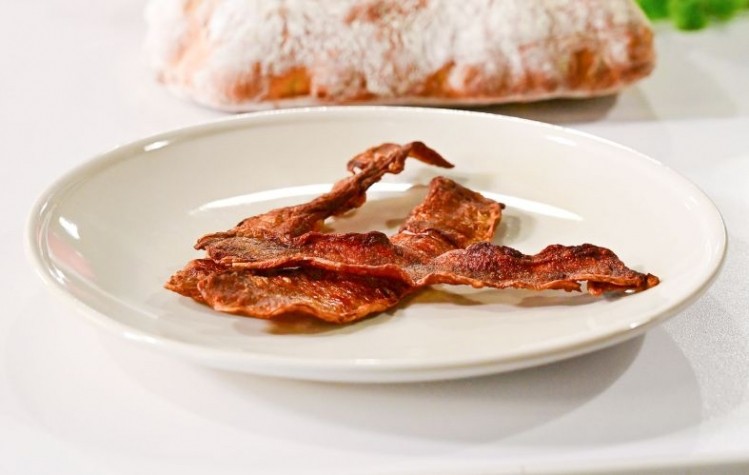 Bacon.... minus the pig: "People are telling us that it’s best in class, especially on the texture side" (Picture: Atlast Food Co)