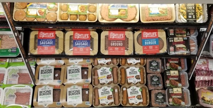 "Our plant-based business is up significantly year over year in fresh meat..." (picture: Hannaford)