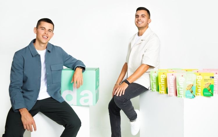 Daring Foods co-founder Ross Mackay, pictured left with co-founder Eliott Kessas (picture credit: Daring Foods)