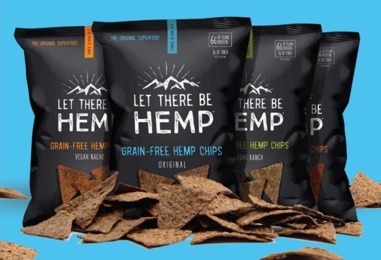 Let There Be Hemp gluten-free chips – which feature whole hemp seeds as the #1 ingredient - pack in 6g protein and 3g fiber per serving (pic credit: Let There Be Hemp)