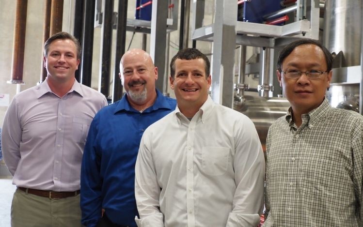  HempRise recently welcomed Congressman Trey Hollingsworth (second from right) and other regional hemp advocates for a tour of its new 100,000-square-foot facility. Image credit: HempRise
