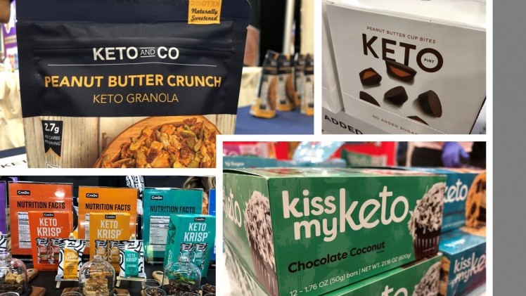 Keto products at this year's Expo West show. Picture credits: Elaine Watson