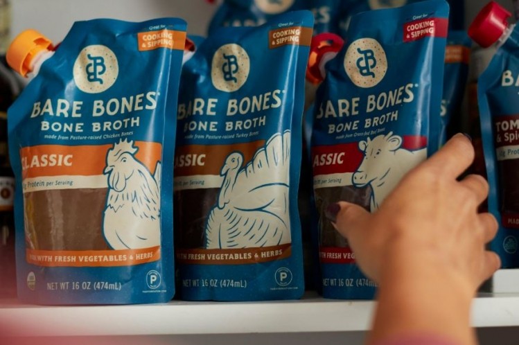 Consumers will see a lower price point on Bare Bones Broth Co. USDA-organic bone broth products, according to founders. 