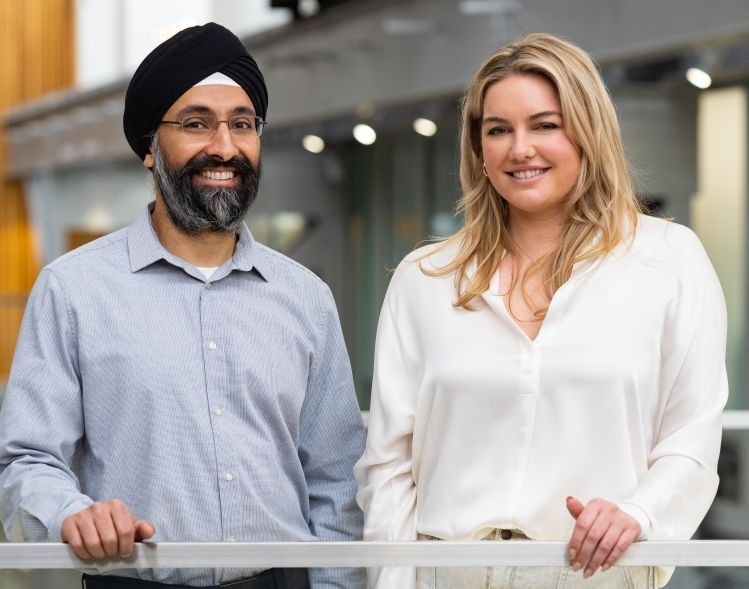 BUBBLE CTO Savraj Singh and founder and CEO Jessica Young. Photo credit Marie Lombardo