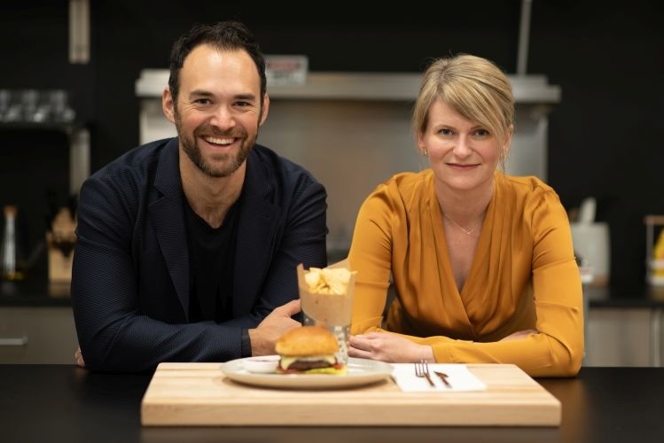 'If you're trying to grow cells in a bioreactor using microcarriers, you're fundamentally limited in the cell density...' CEO Josh March and CTO Kasia Gora. Image credit: SCiFi Foods