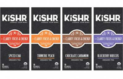 The new package design for Kishr, which will be rolling out this year.