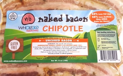 Naked Bacon sells for $9.99 and comes in a range of flavours including chipotle